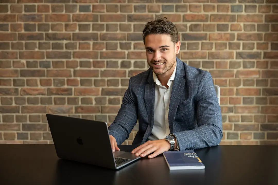 Adviser working at desk